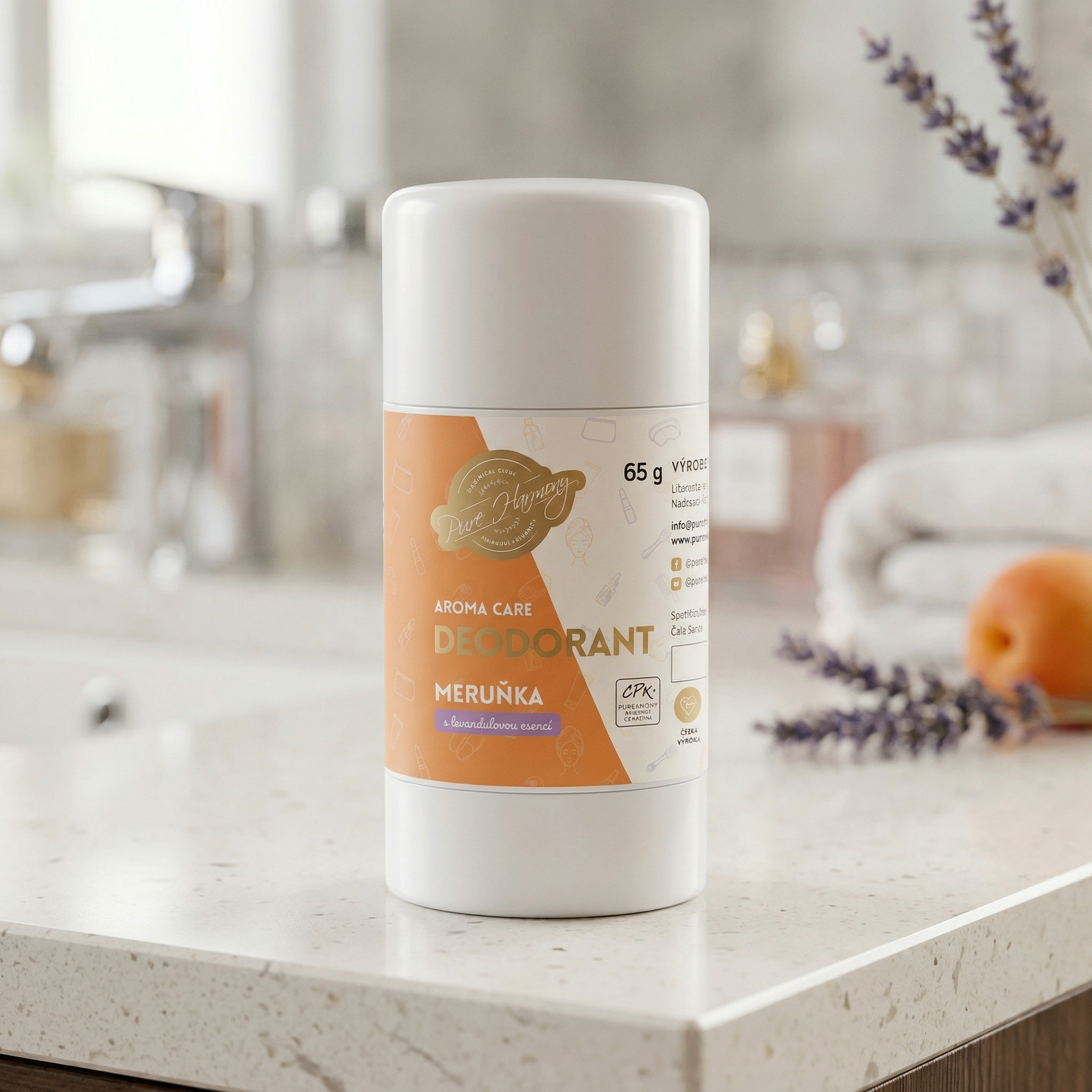 AROMA CARE deodorant Meruňka s levandulovou esencí 65 g