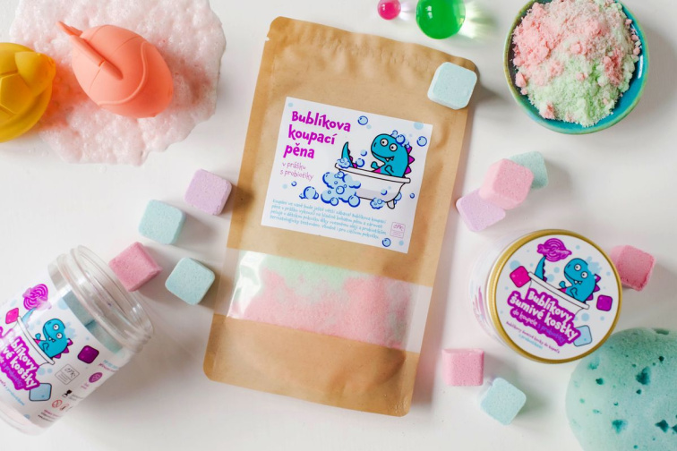 Bublíkova koupací pěna v prášku s probiotiky 160 g
