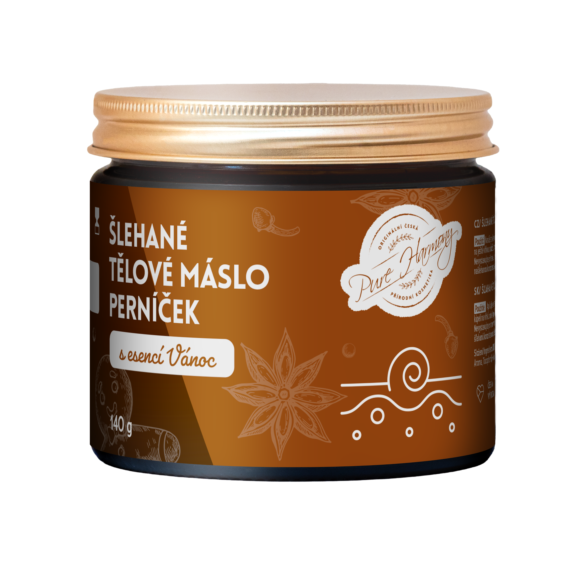 Výhodné perníčkové duo - Peeling na tělo Perníček a Šlehané tělové máslo Perníček