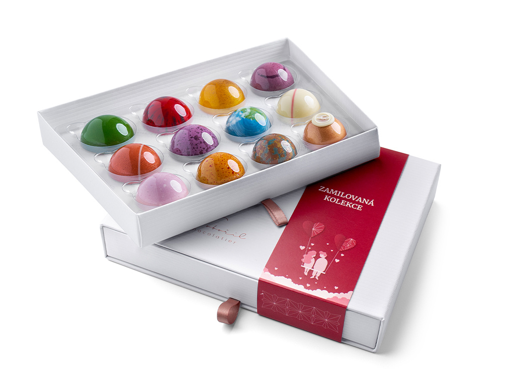 Zamilovaná kolekce 12 pralinek