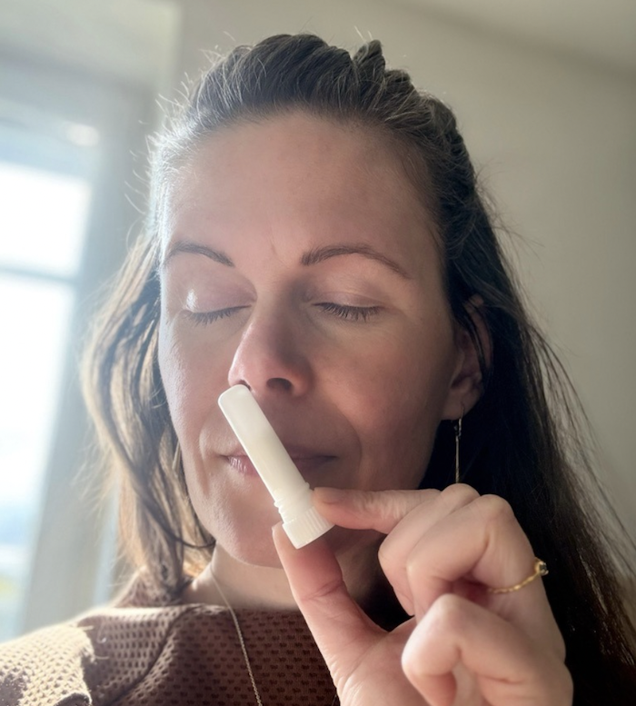 Inhalační tyčinka proti rýmě