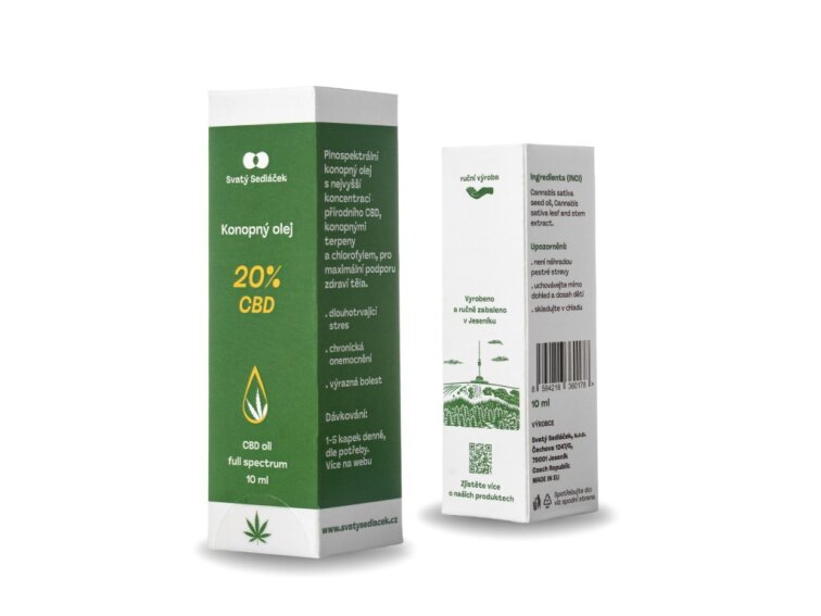 Konopný olej 20% CBD 10 ml