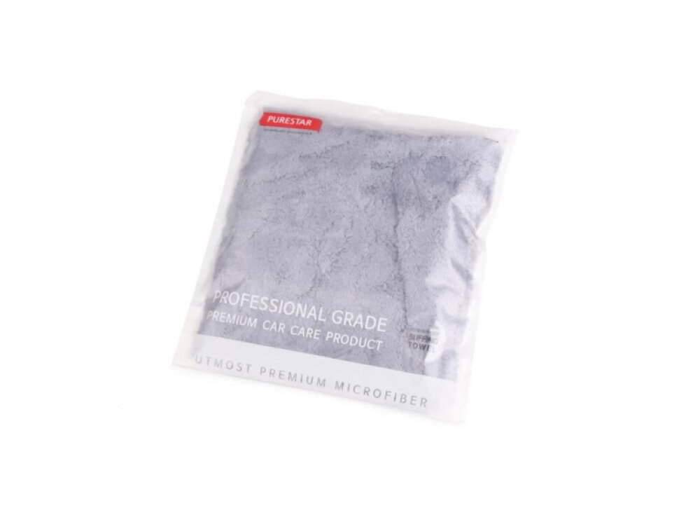 Purestar Plush Buffing Towel - mikrovláknová utěrka 580 GSM šedá