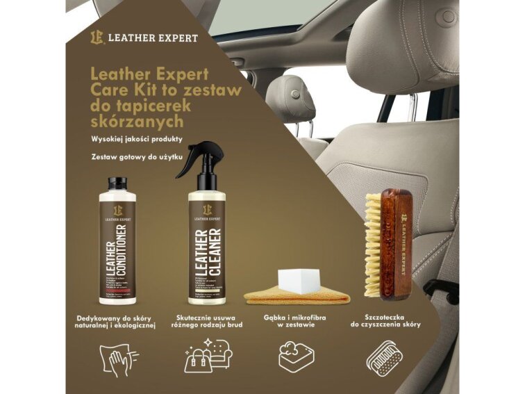 Leather Expert Leather Car Care Kit - set autokosmetiky na kůži