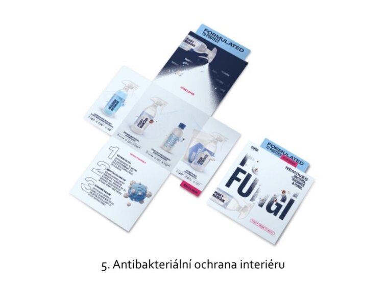 Gyeon Leaflet - designový informační letáček