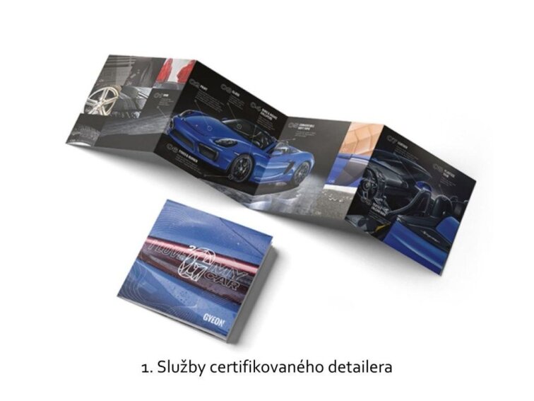 Gyeon Leaflet - designový informační letáček
