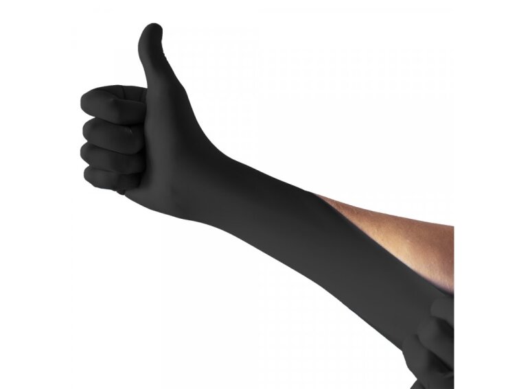 Nitrilové rukavice černé PREMIUM (balení 100 ks)