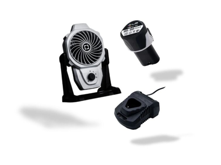 Liquid Elements Battery Fan F10 - kompletní sada s nabíječkou a baterií