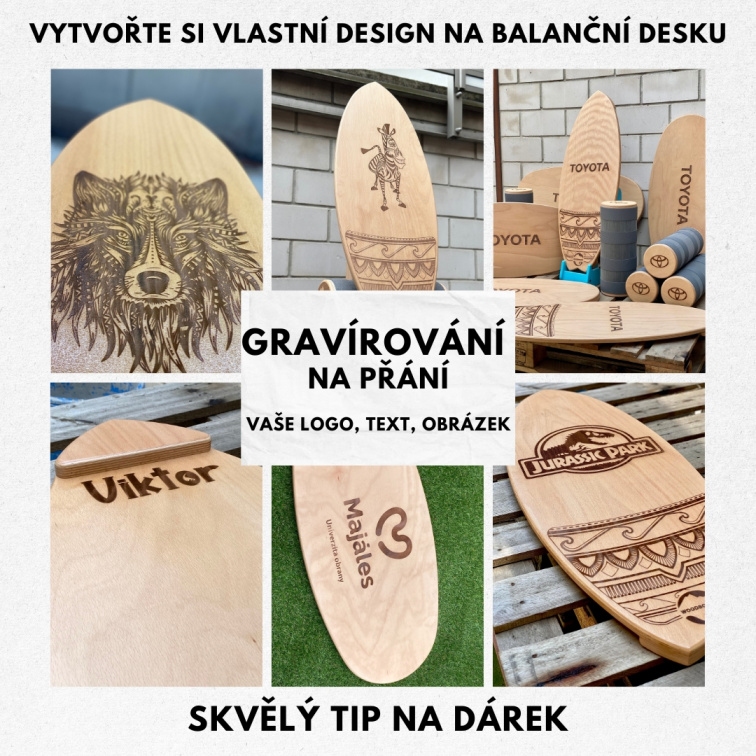 Balanční deska Woodboards Original - komplet