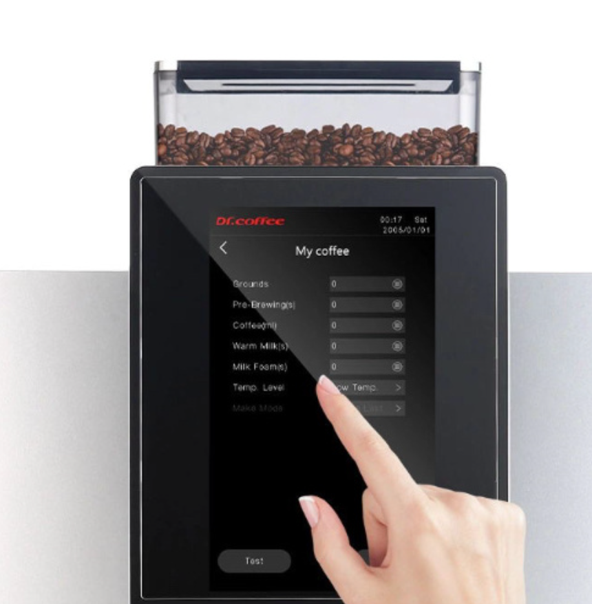 DR. COFFEE F12 Plus S – Automatický kávovar s lednicí