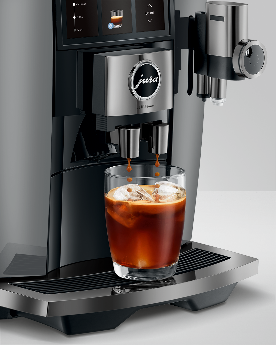 JURA J10 Twin Diamond Onyx - automatický kávovar