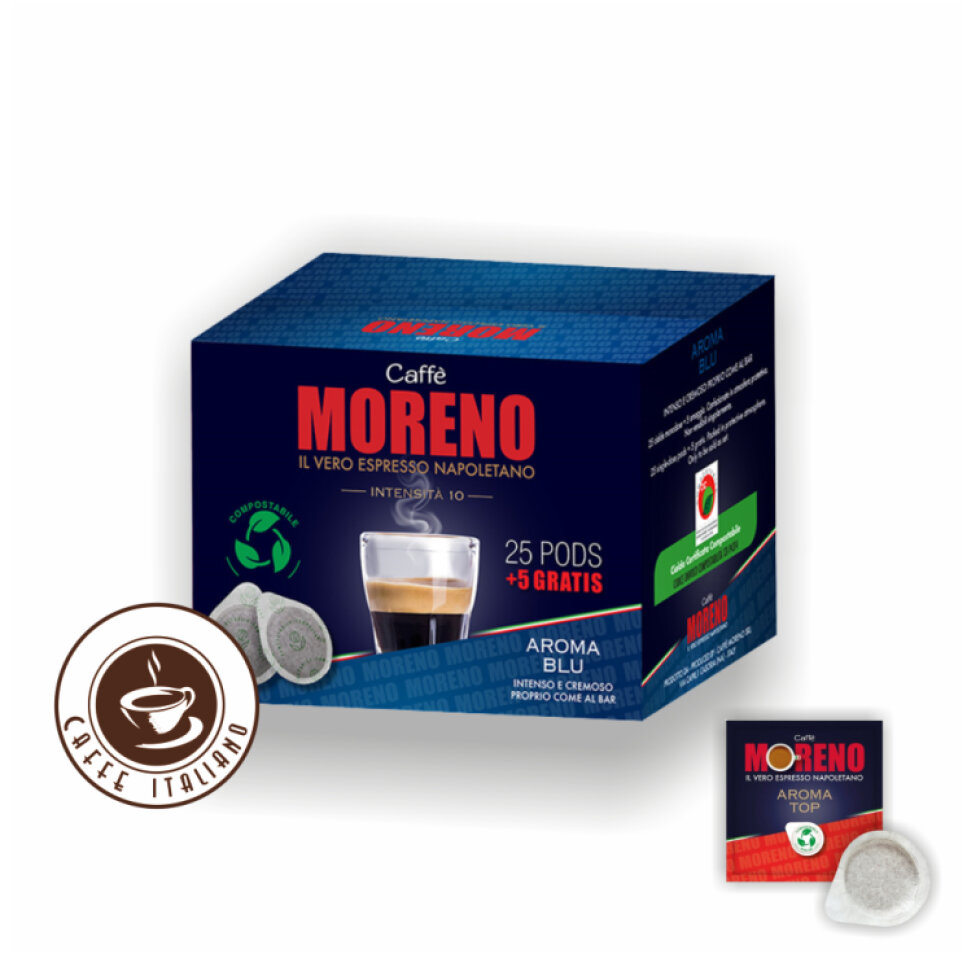Caffe Moreno Aroma Top E.S.E. pody 30ks (25+5 grátis) - Talianska kvalita