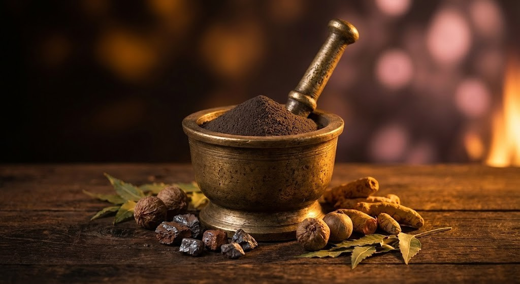 Ájurvédské zpracování bylin a železa