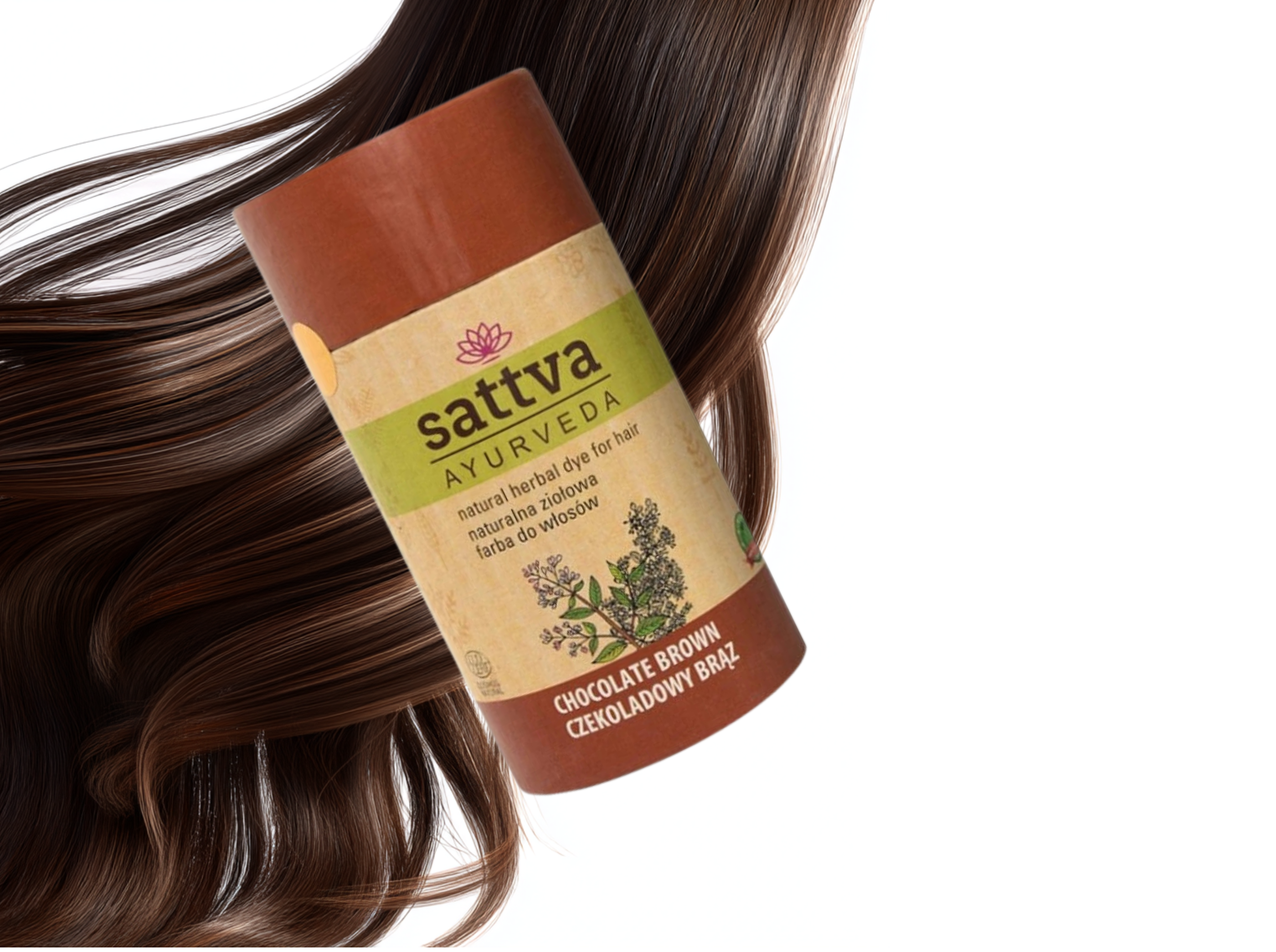 Henna Vlasy - Čokoládově hnědá, 150 g, Sattva