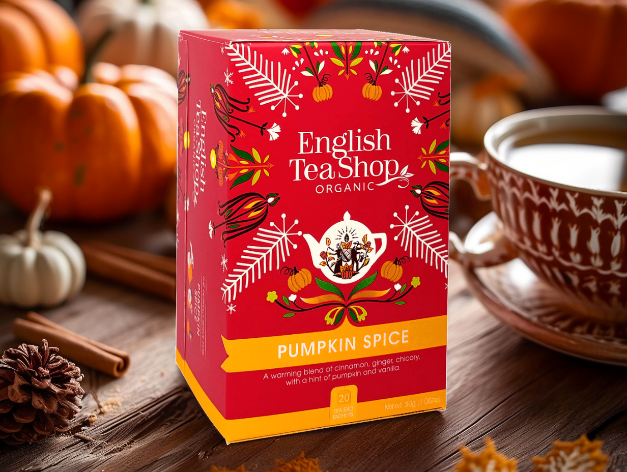 BIO čaj Kořeněná dýně, 20 sáčků, English Tea Shop