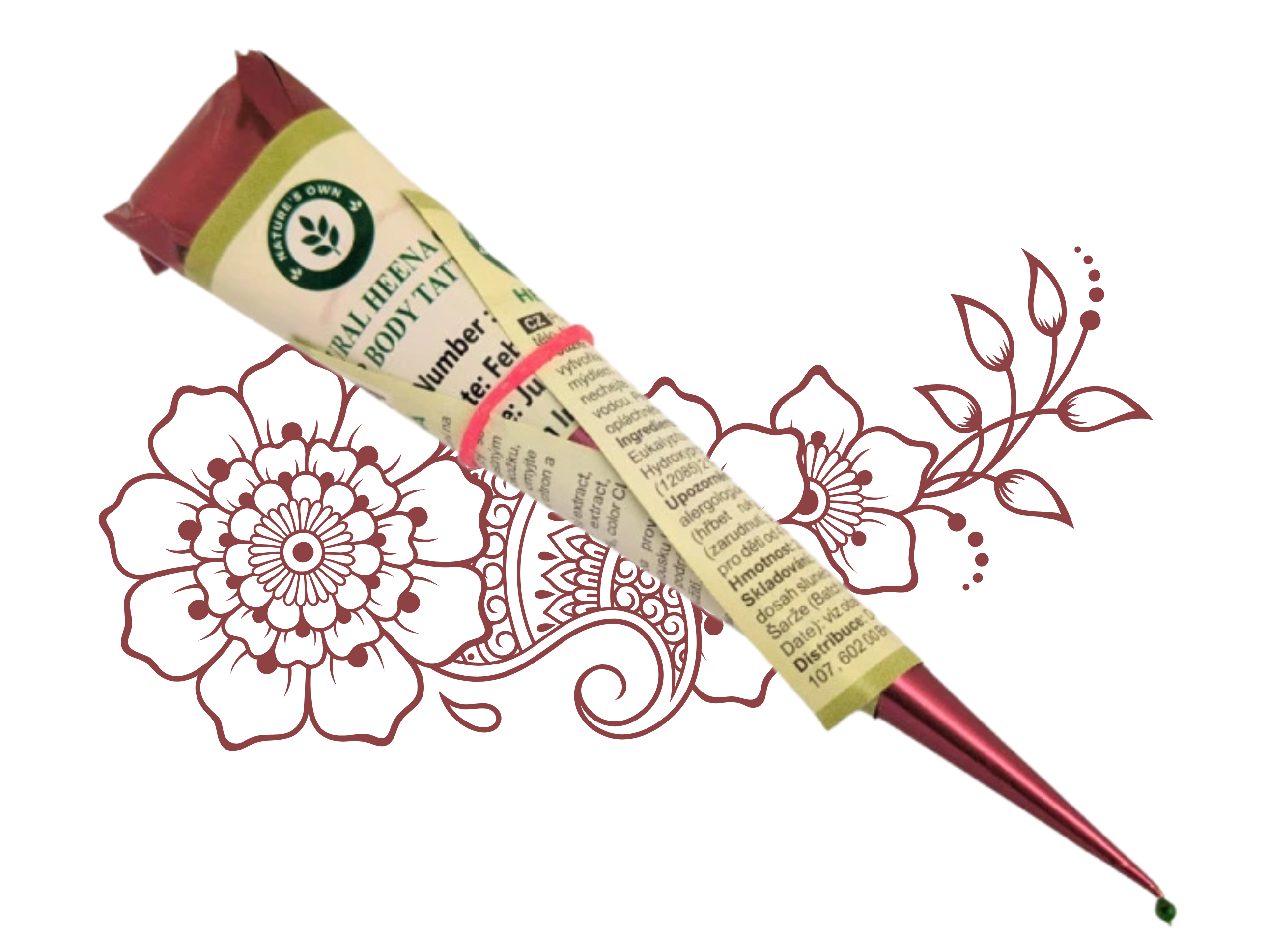 Henna na tělo červenohnědá, 28 g, Nature's Own