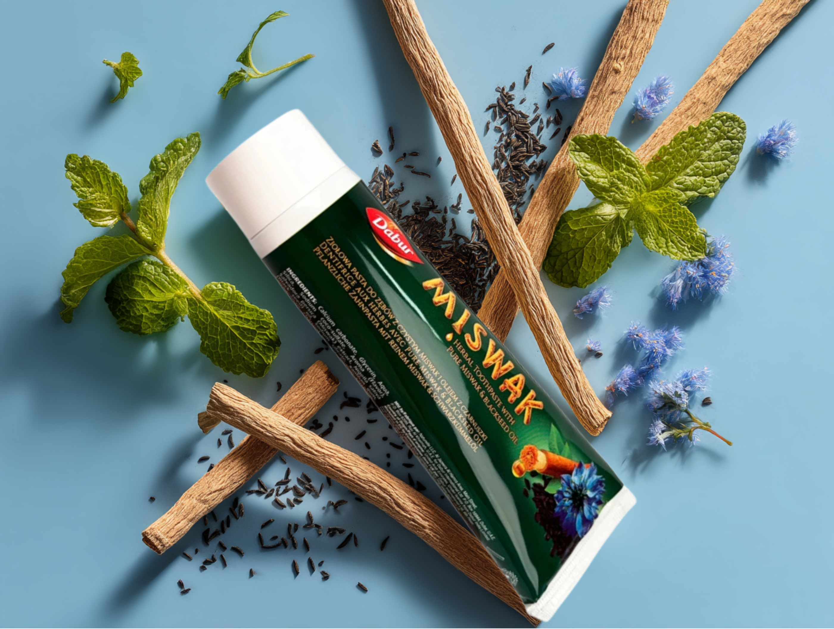 Zubní pasta Miswak a černucha, 100 ml, Dabur