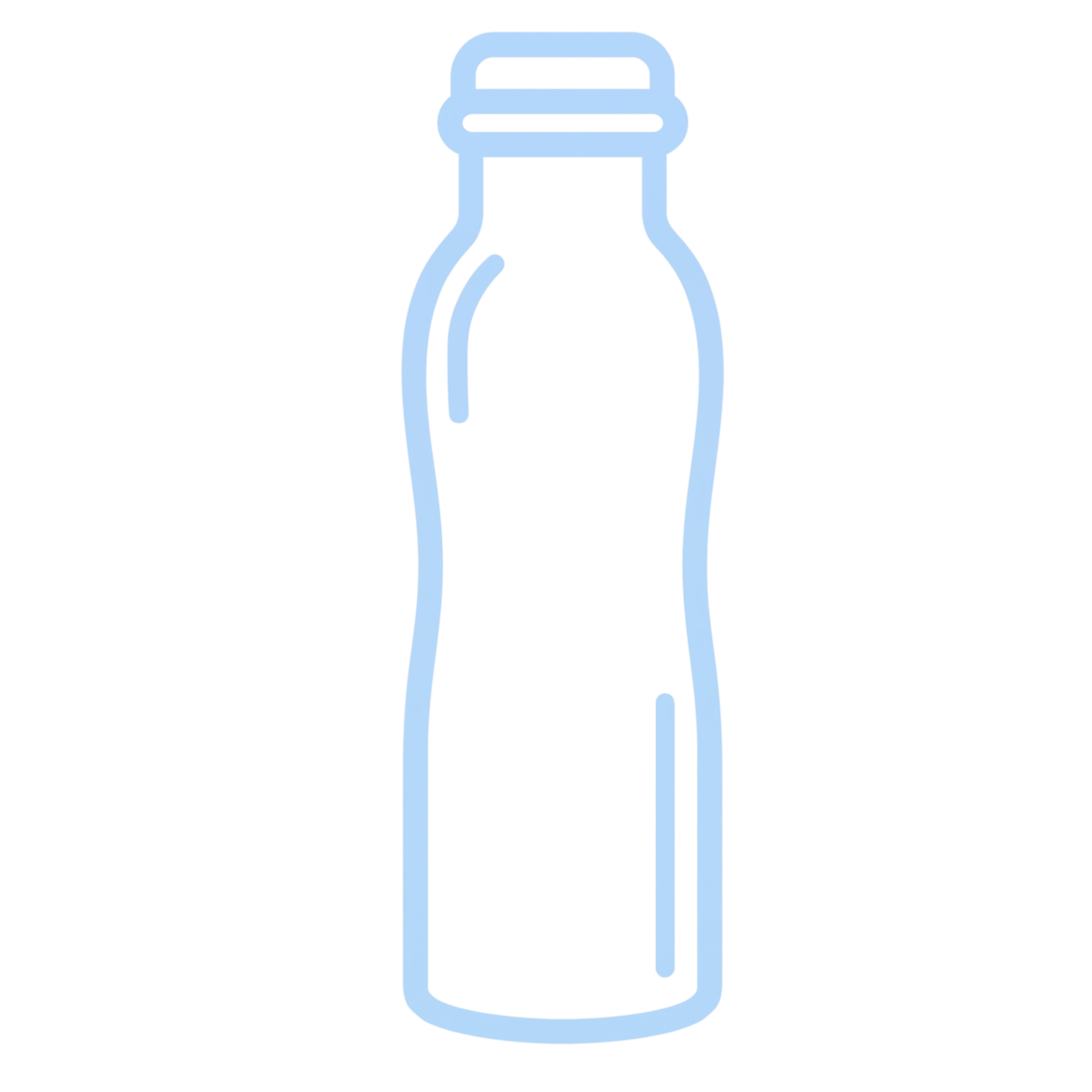 Medená fľaša na vodu zaoblená Čierna, 950 ml, Nature's Own