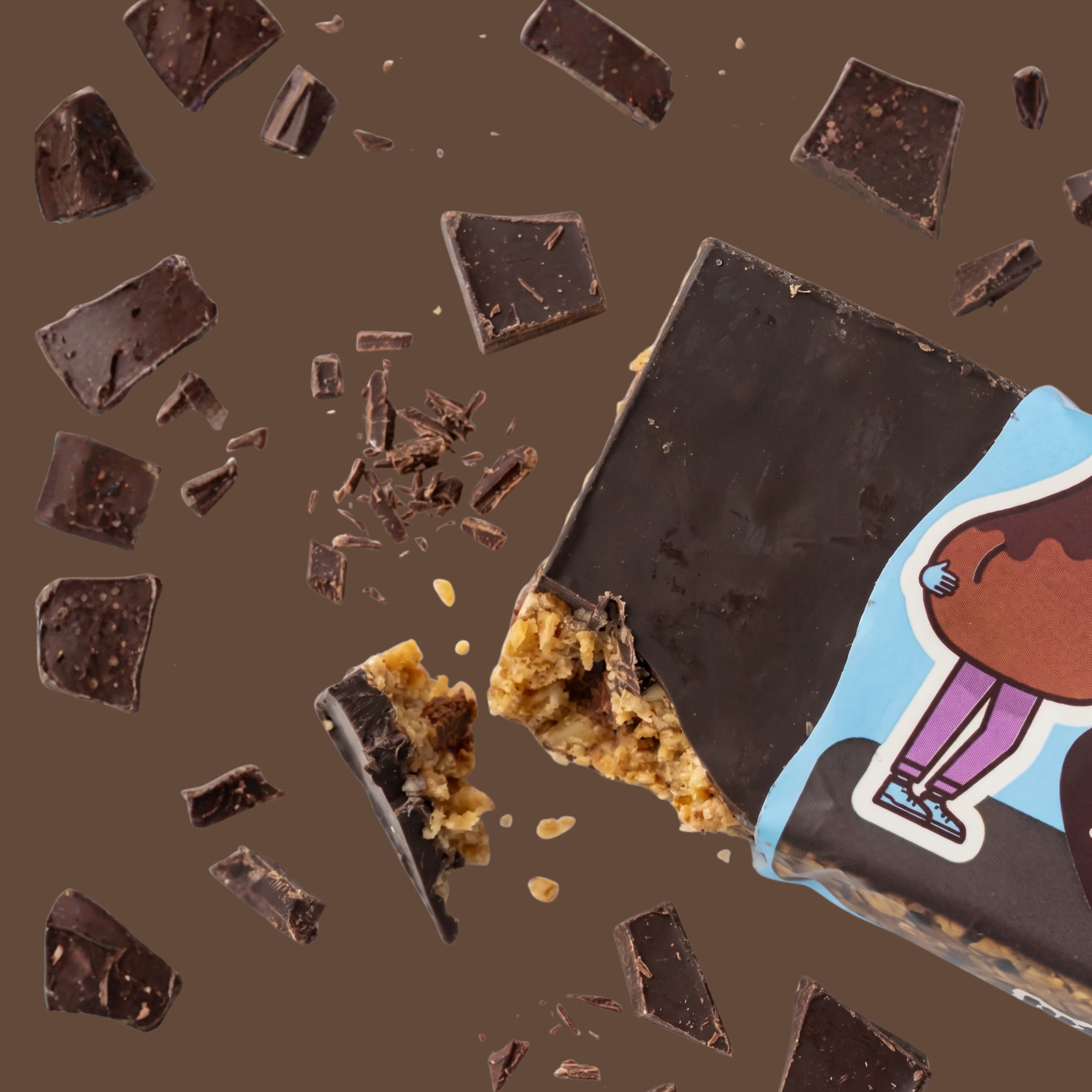 Obří ovesná tyčinka Čokoláda s čokoládou, 100 g, Ma Baker