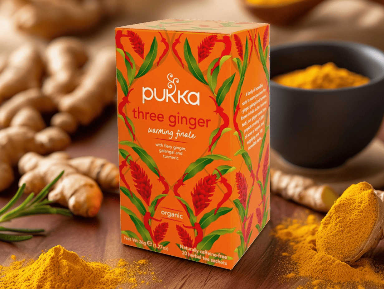BIO čaj 3x zázvor, 20 sáčků, Pukka Herbs