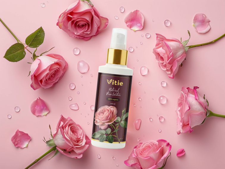 BIO Růžová voda (hydrolát), 150 ml, Vitie