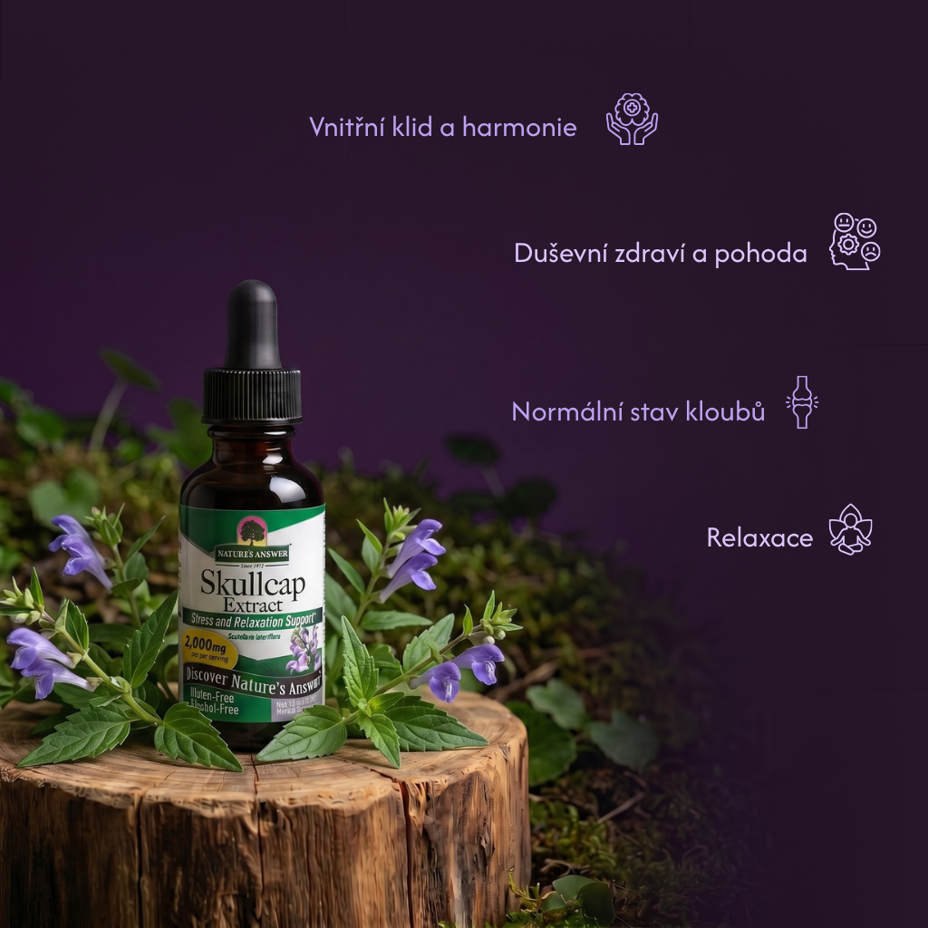 Šišák stranokvětý, bylinné kapky, 30 ml, Nature's Answer