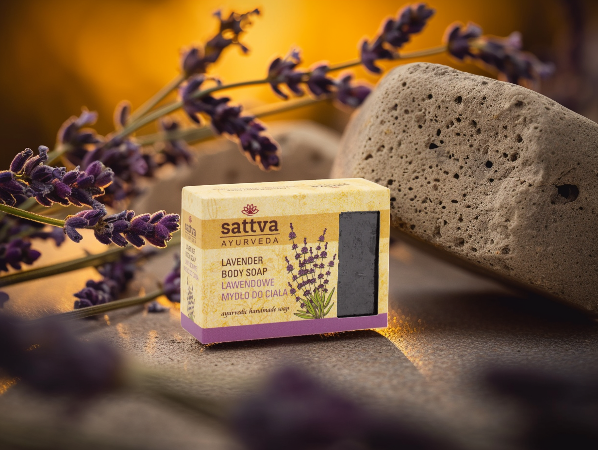 Ájurvédské mýdlo Levandule, 125 g, Sattva