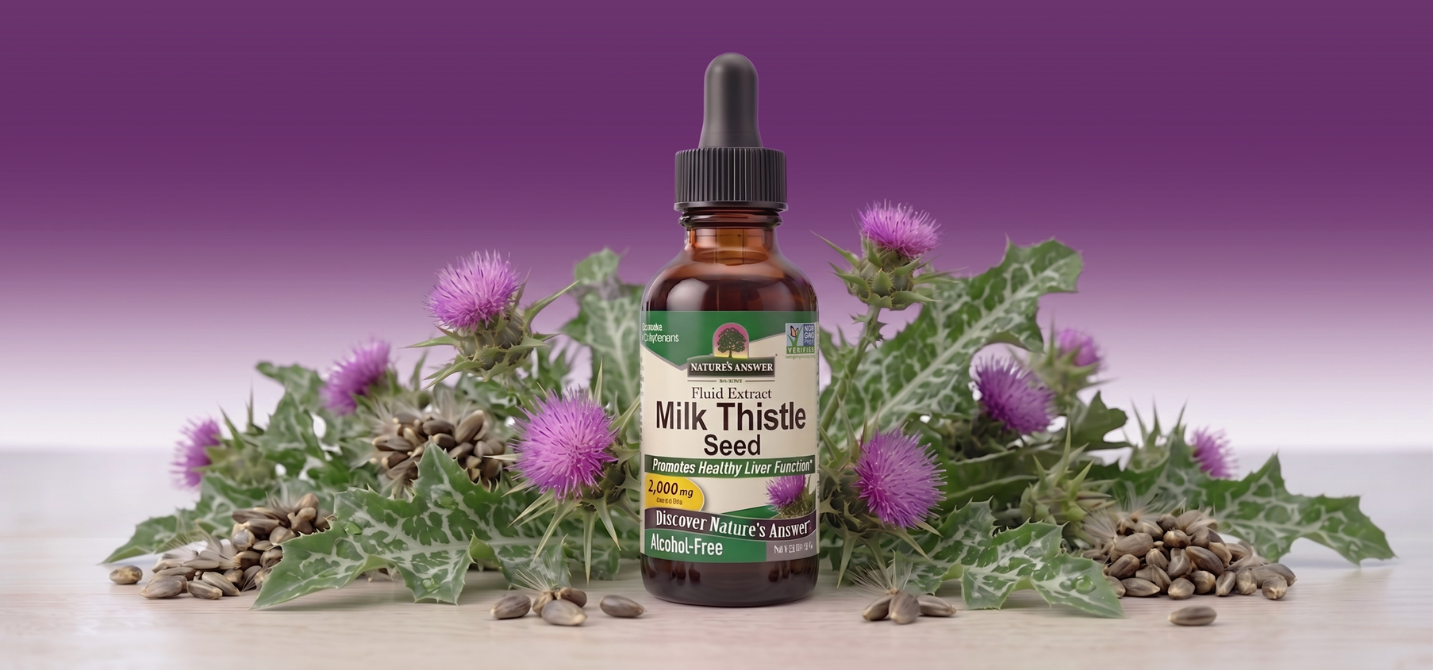 Ostropestřec mariánský, bylinné kapky, 30 ml, Nature’s Answer