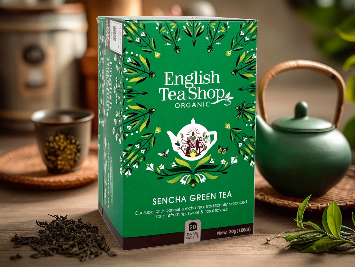 BIO čaj Zelený Sencha, 20 sáčků, English Tea Shop