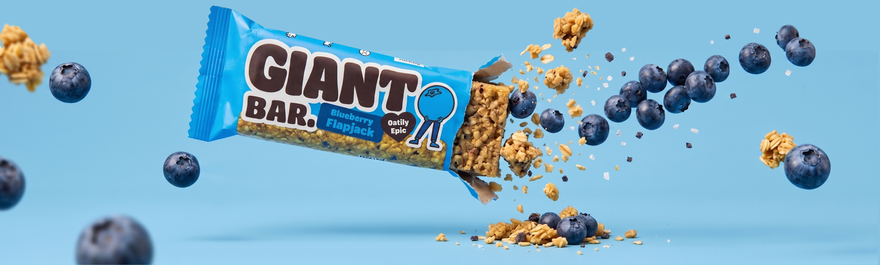 Obří ovesná tyčinka Borůvková, 90 g, Ma Baker