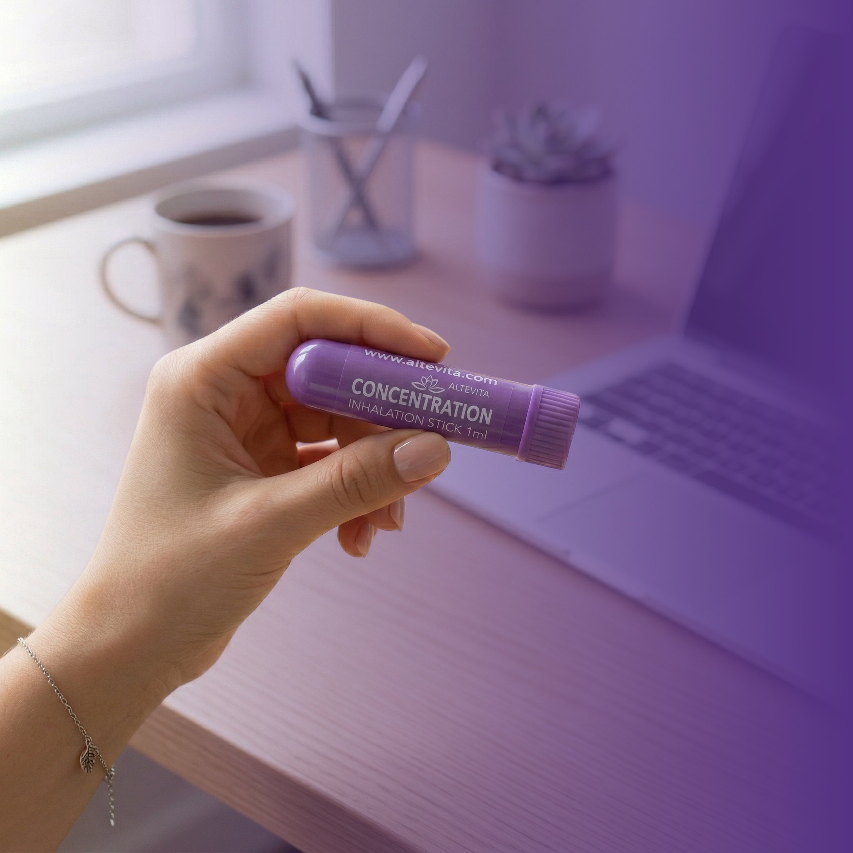 Nosní aroma inhalátor Koncentrace, 1 ml, Altevita