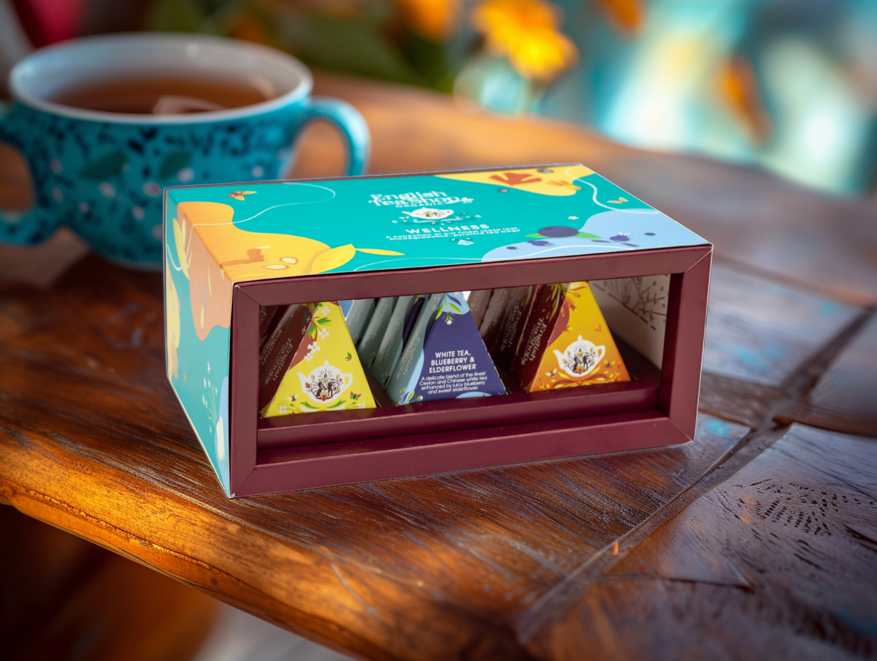 BIO kolekce čajů Wellness (3 příchutě), 12 pyramidek, English Tea Shop
