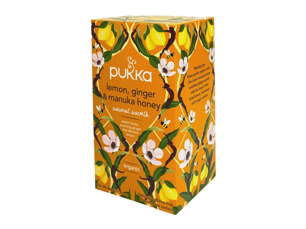BIO čaj Citron, zázvor, manuka, 20 sáčků, Pukka herbs