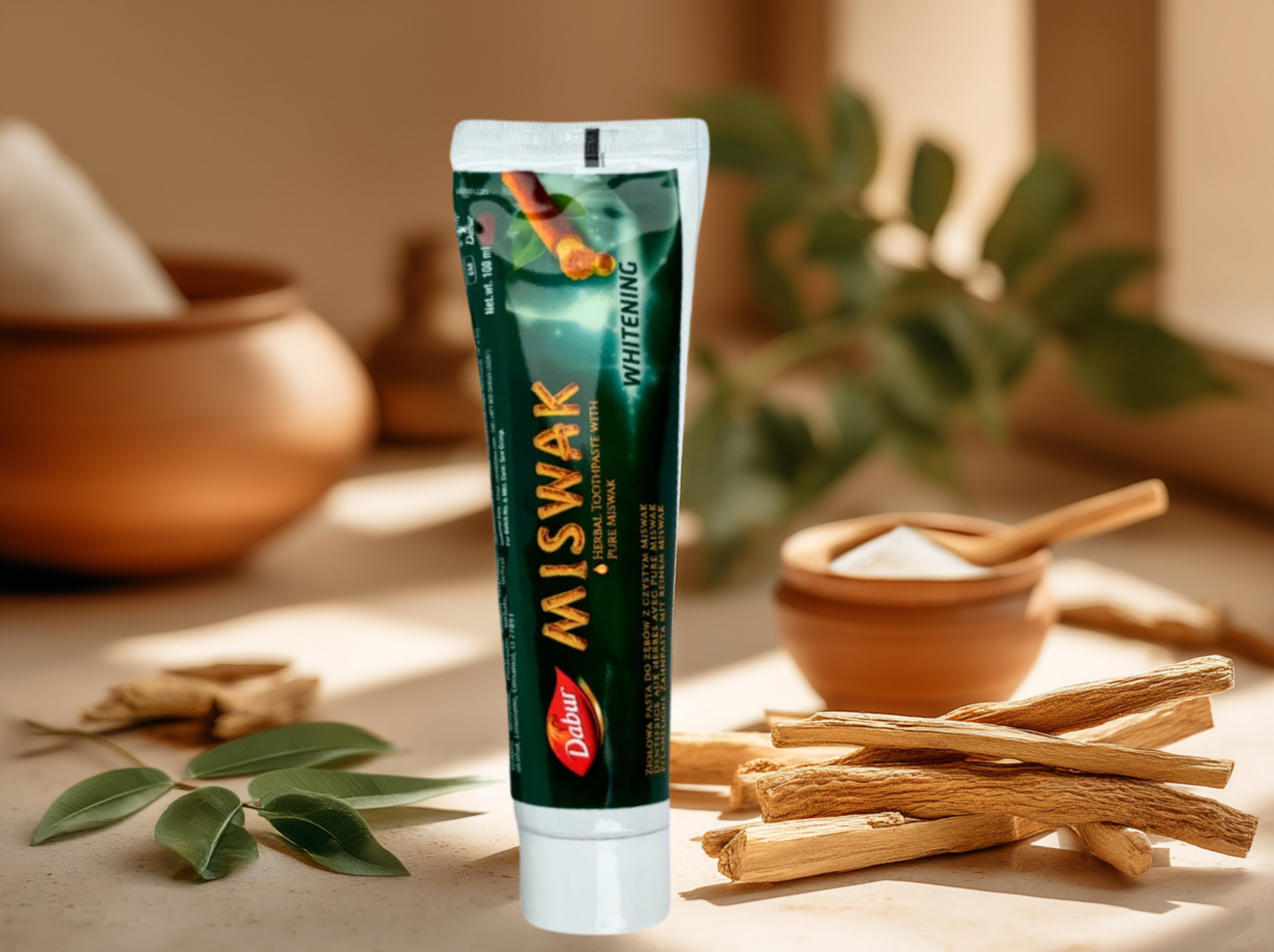 Zubní pasta bělicí Miswak, 100 ml, Dabur