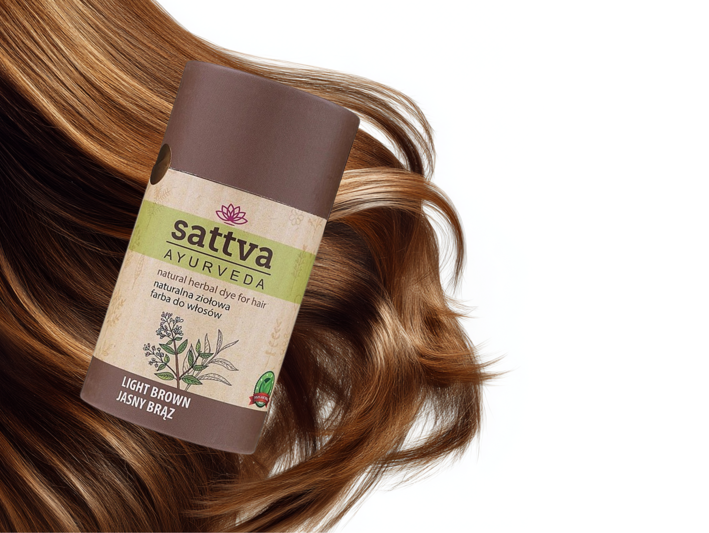 Henna Vlasy - Světle Hnědá, 150 g, Sattva