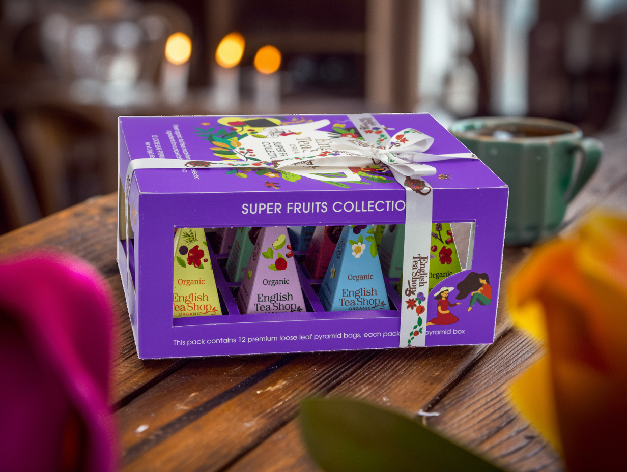 BIO Kolekce ovocných čajů, 12 pyramidek, English Tea Shop