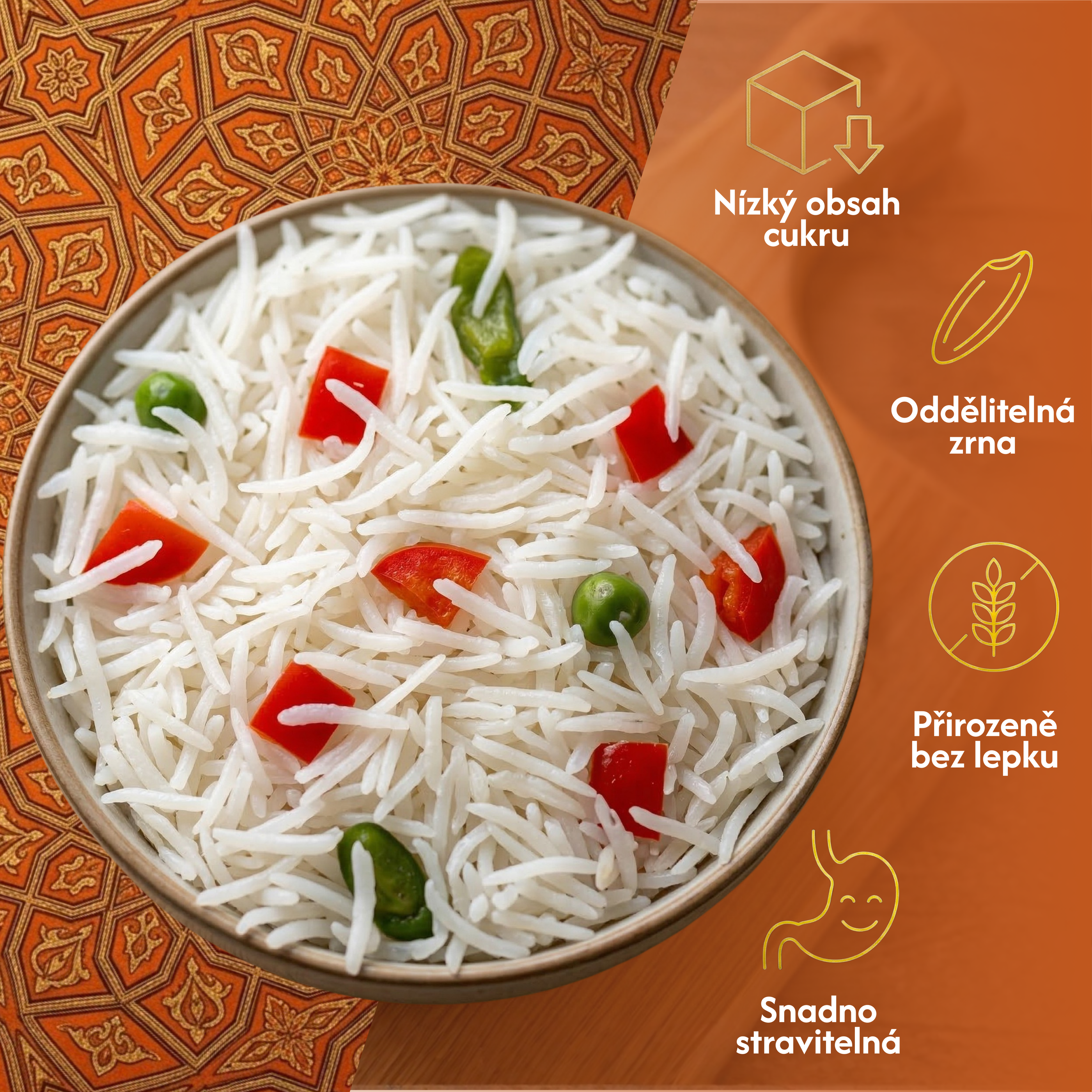 Rýže Basmati výběrová, 2 kg / 5 kg, Sarim