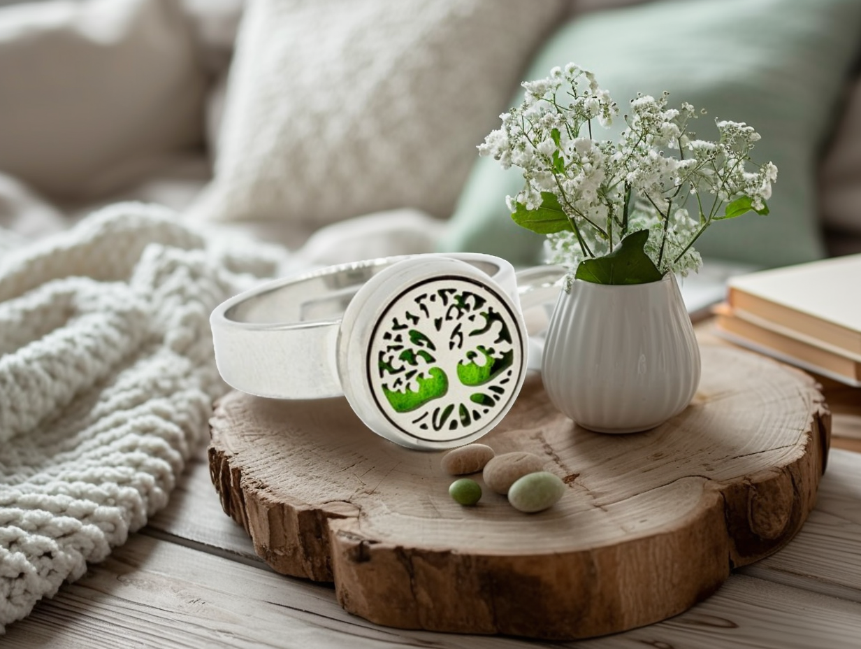 Aromaterapeutický prsteň Strom života, 1 ks