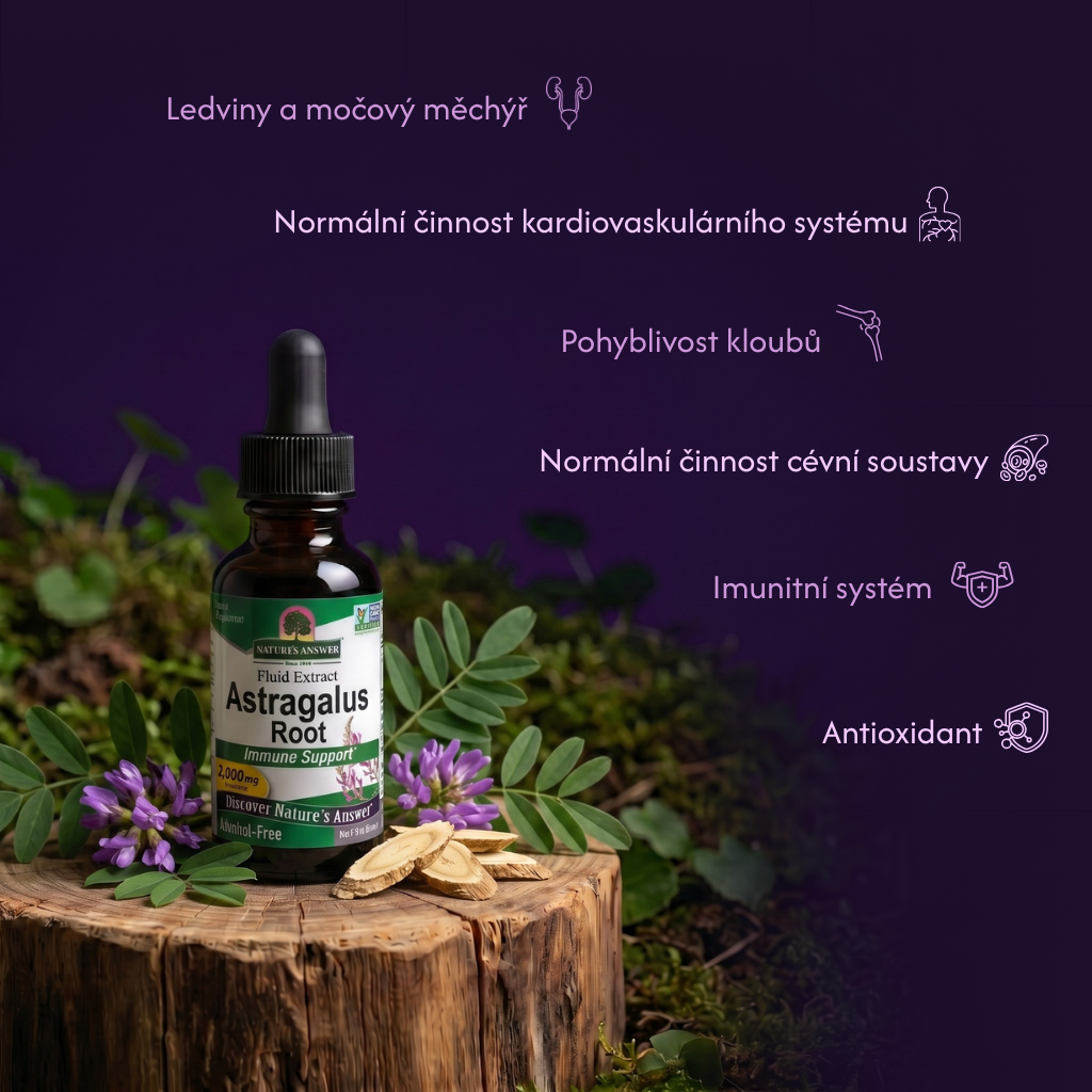 Kozinec blanitý, bylinné kapky, 30 ml, Nature's Answer