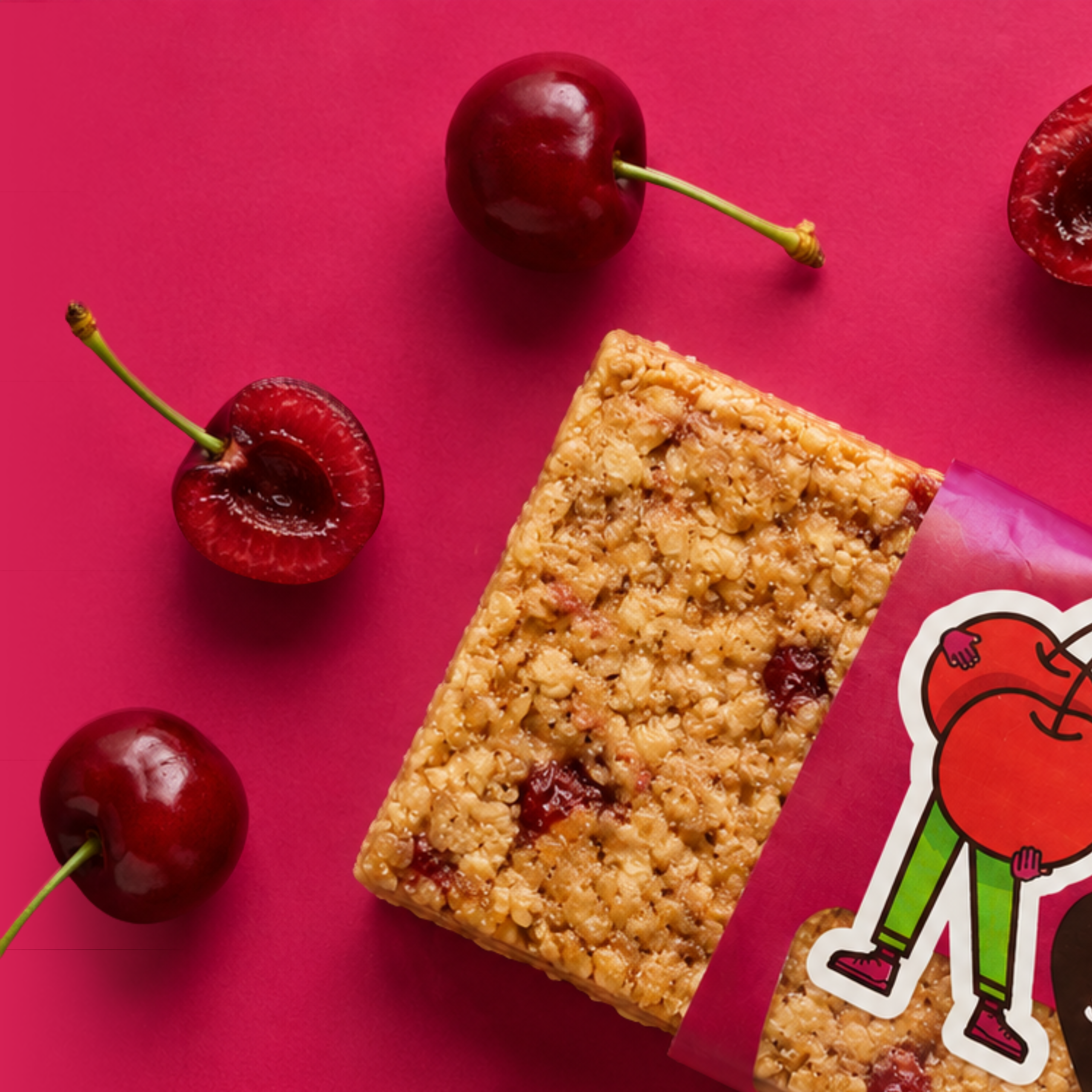 Obří ovesná tyčinka Višňová, 90 g, Ma Baker