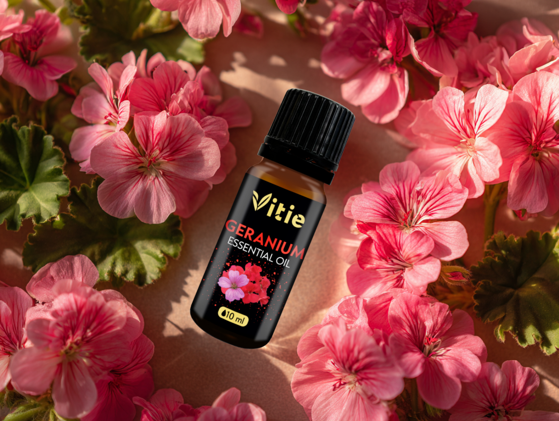 Esenciální olej Geranium, 10 ml, Vitie