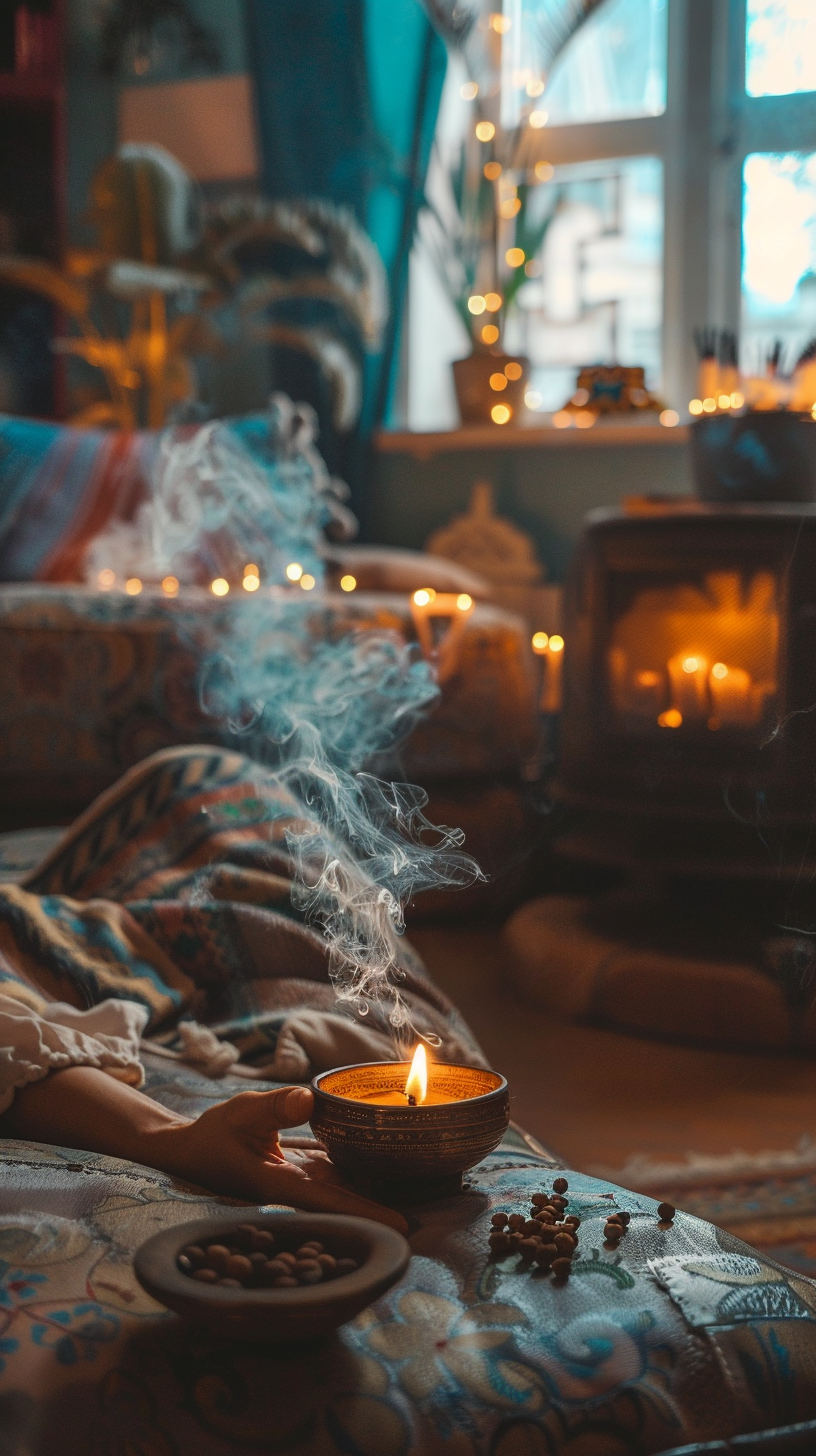 Vonné tyčinky Santal, 15 ks, Sattva