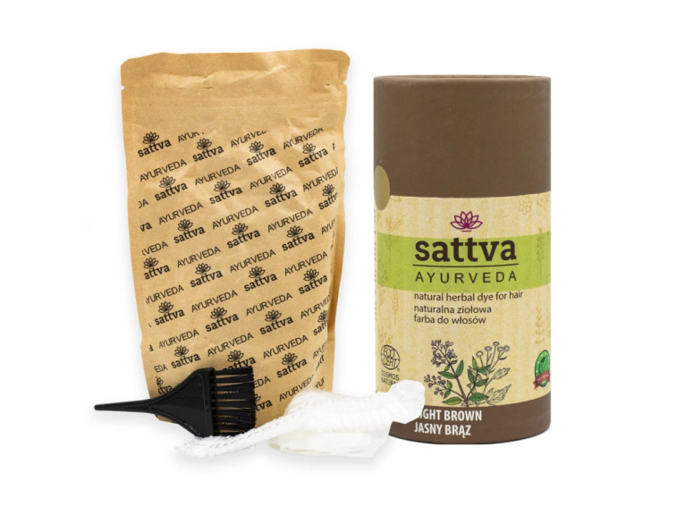 Henna Vlasy - Světle Hnědá, 150 g, Sattva