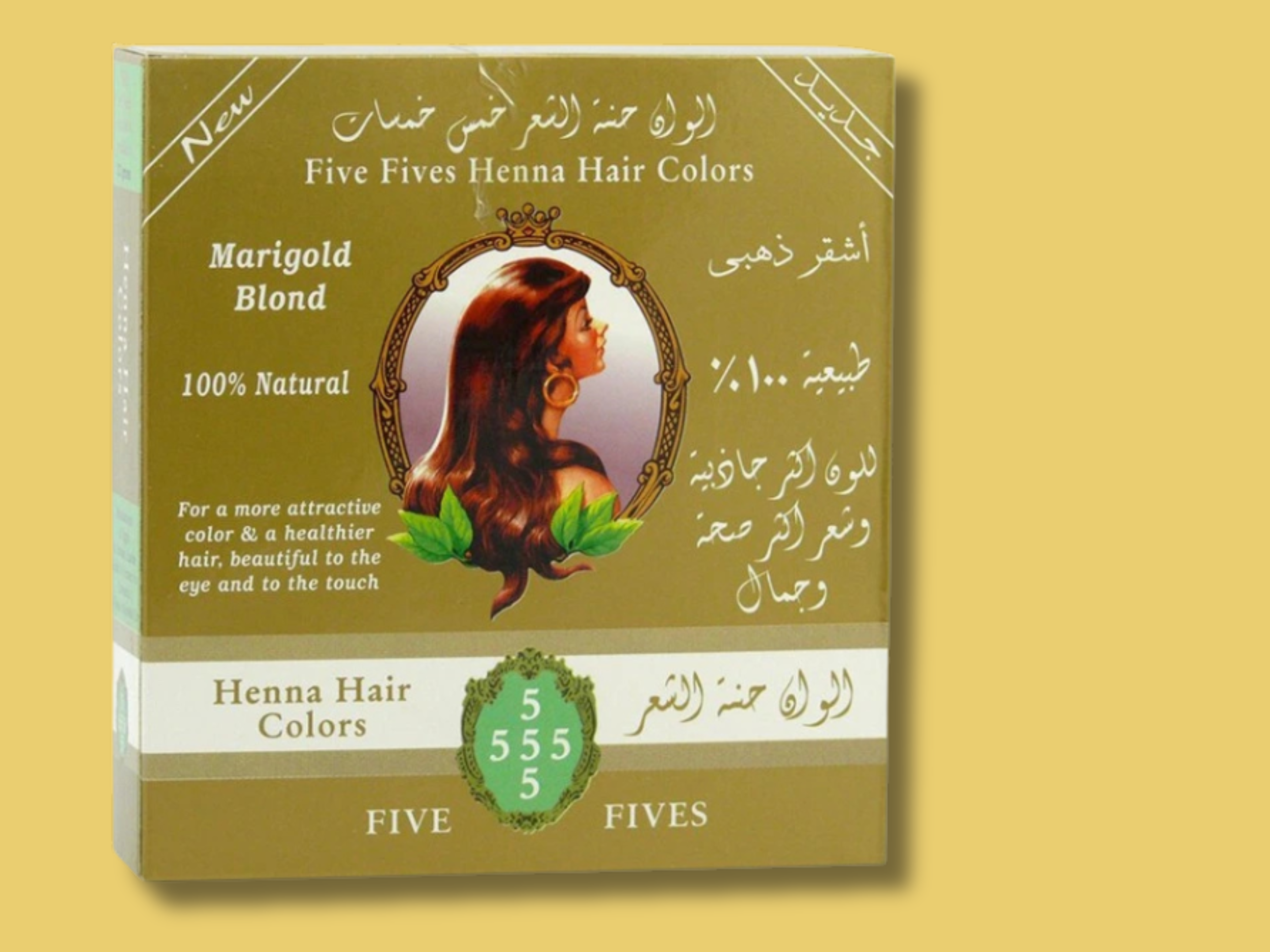 Henna na vlasy zlatá, 100 g, Five Fives