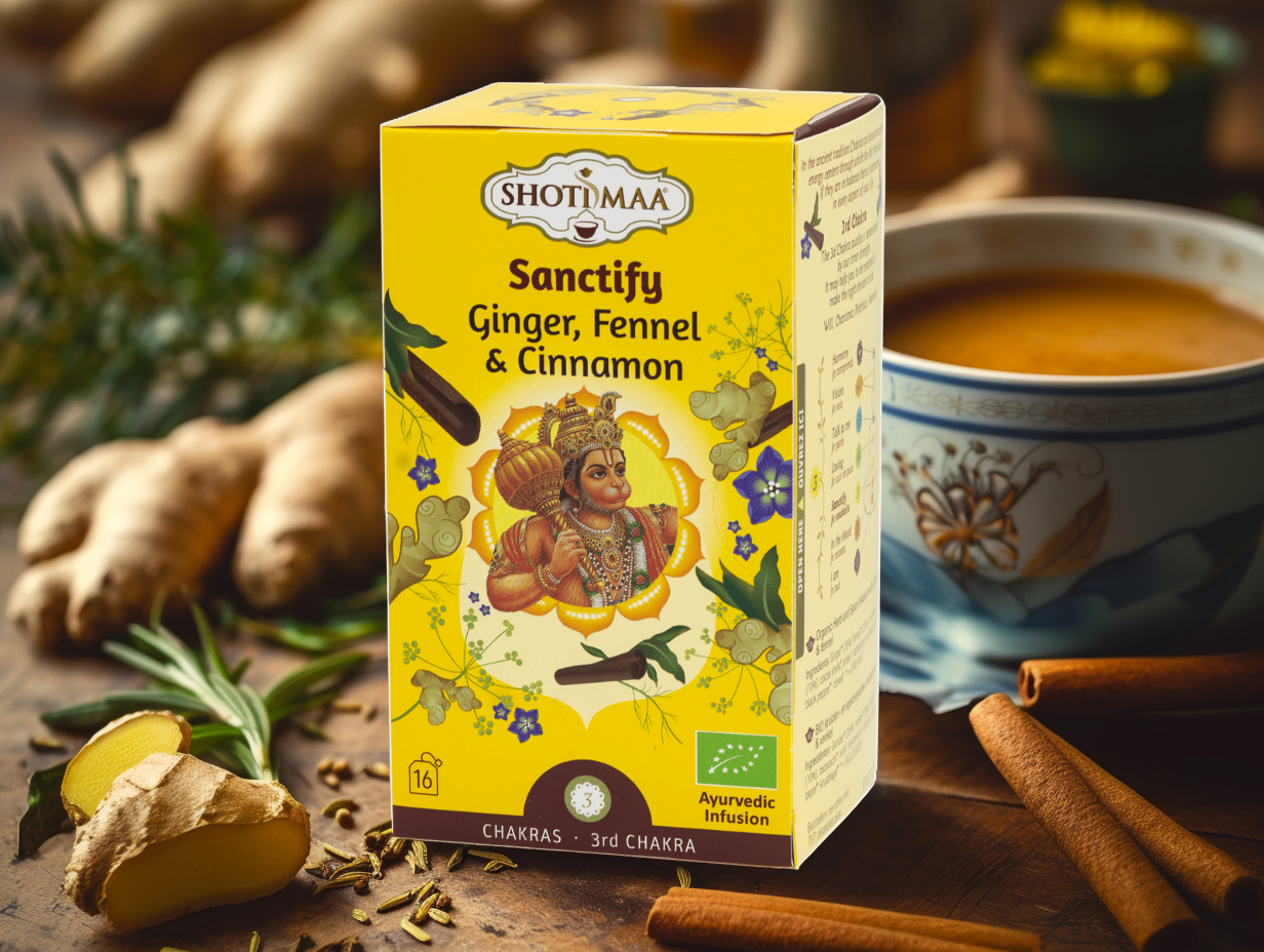 BIO Hari čaj: 3. čakra Manipura (solar plexus), 16 sáčků, Shoti Maa