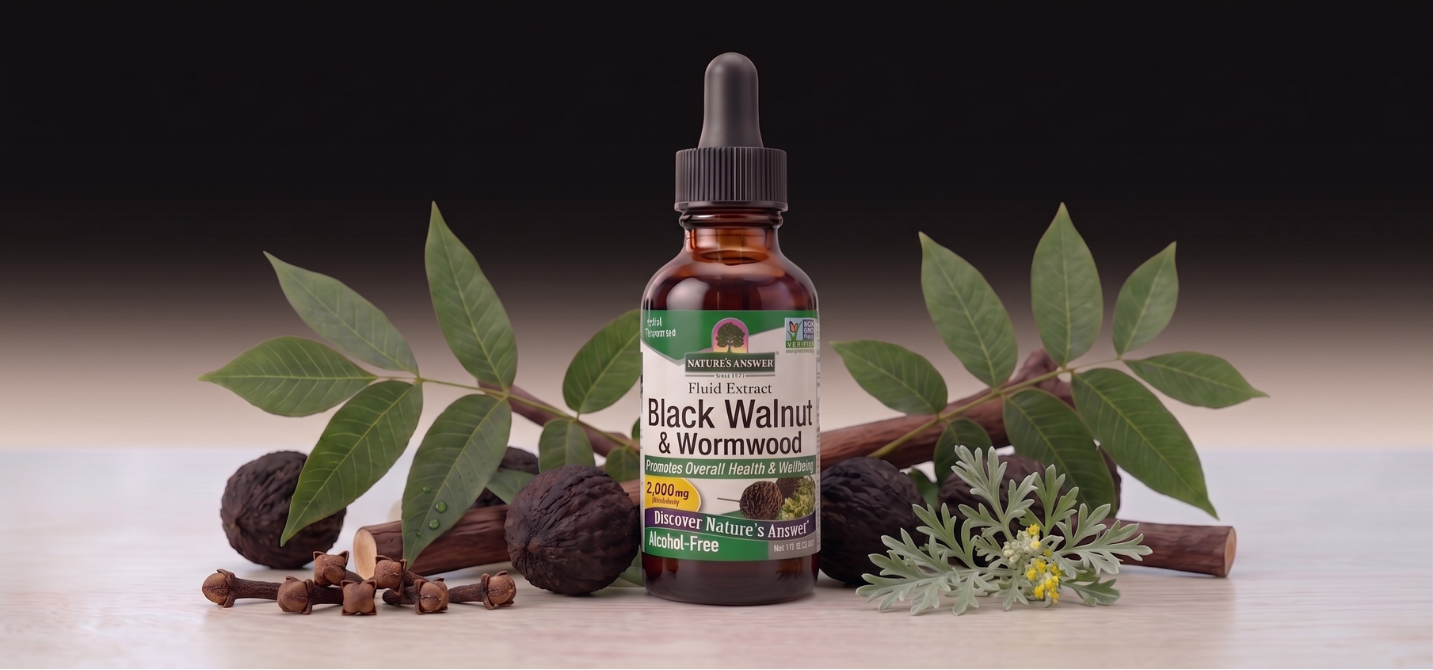 Ořešák černý, Hřebíček a Pelyněk kapky, 30 ml, Nature’s Answer