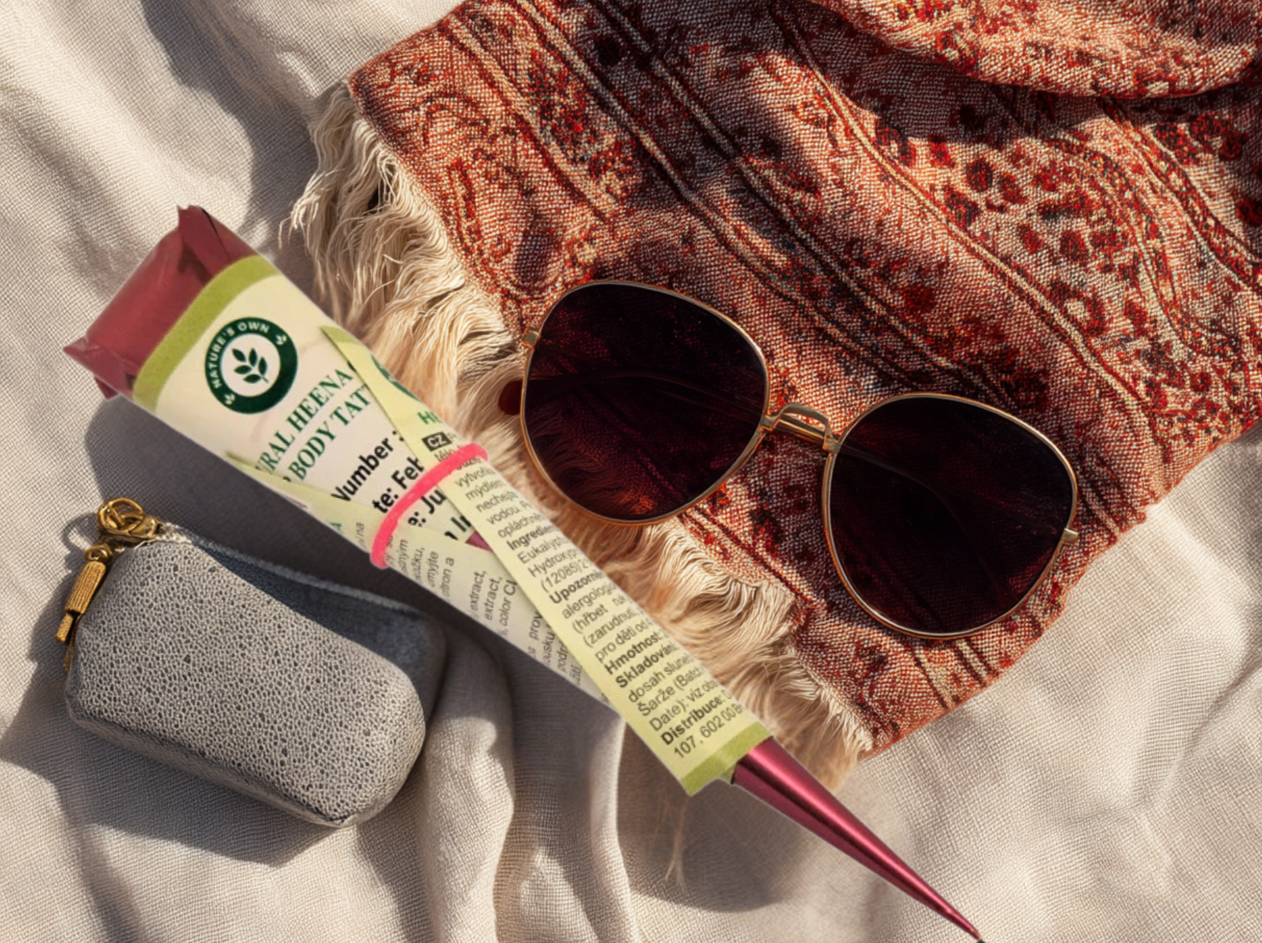 Henna na tělo červenohnědá, 28 g, Nature's Own