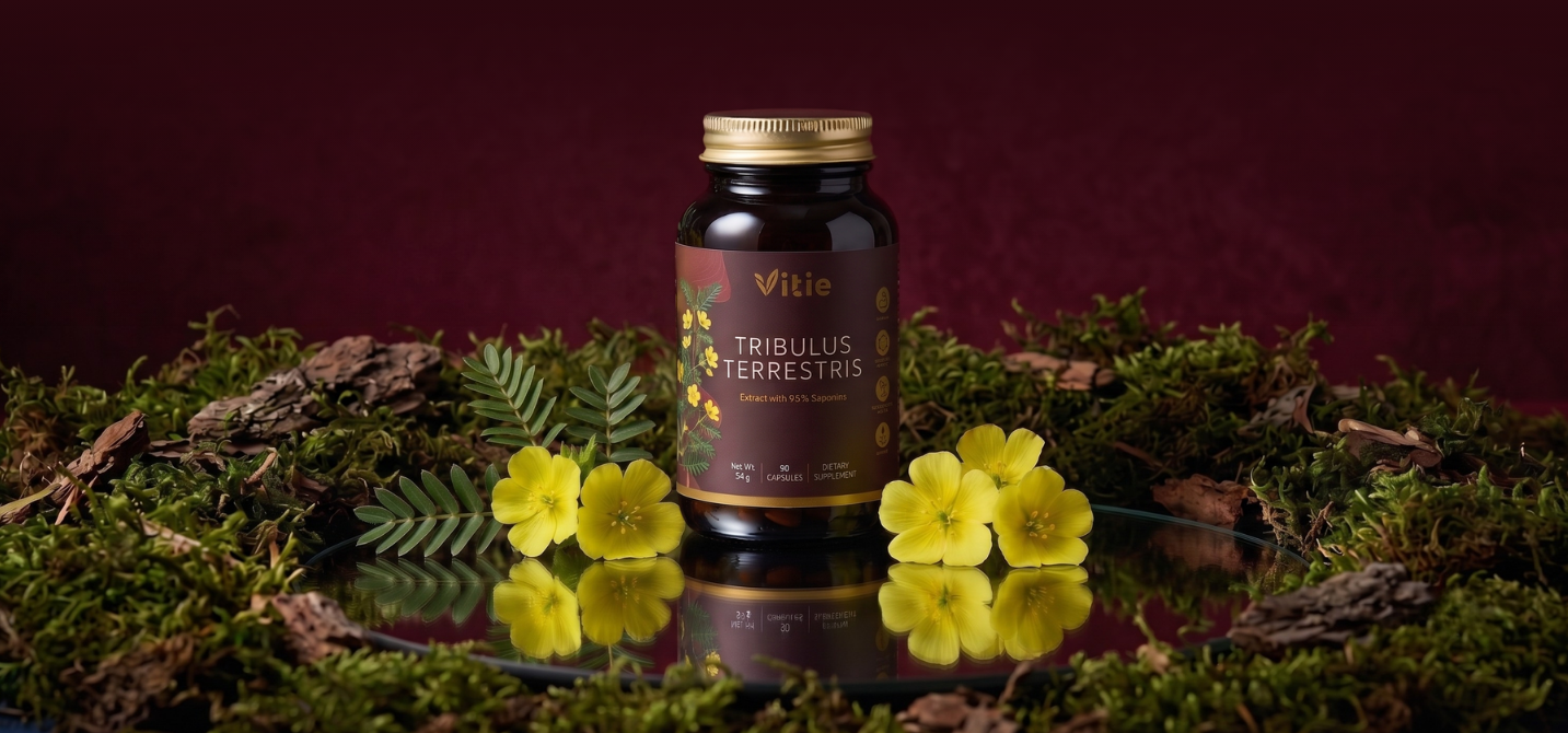 Kotvičník zemní (Tribulus) extrakt – 95 % saponinů, 90 kapslí, Vitie
