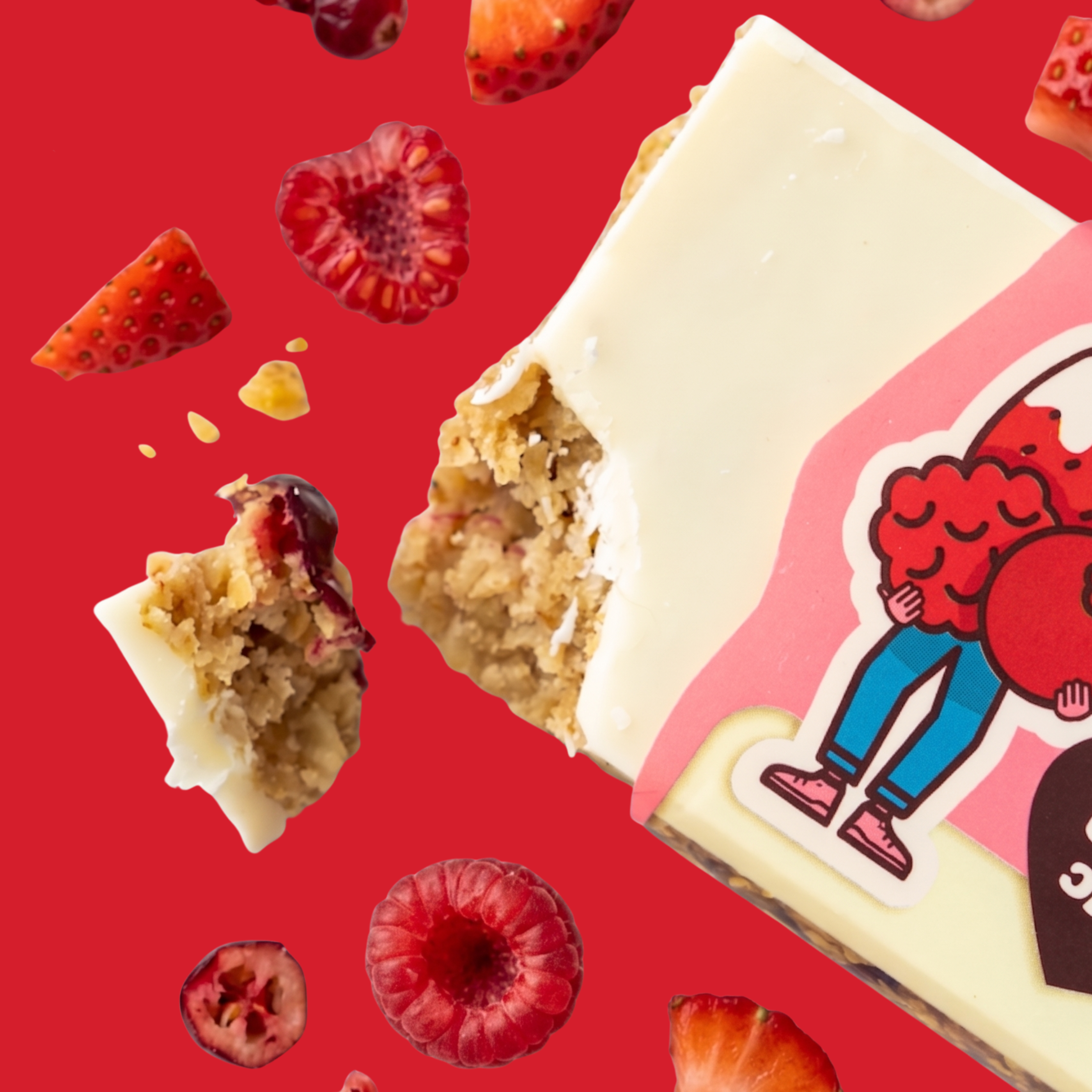 Obří ovesná tyčinka Lesní ovoce s jogurtem, 100 g, Ma Baker