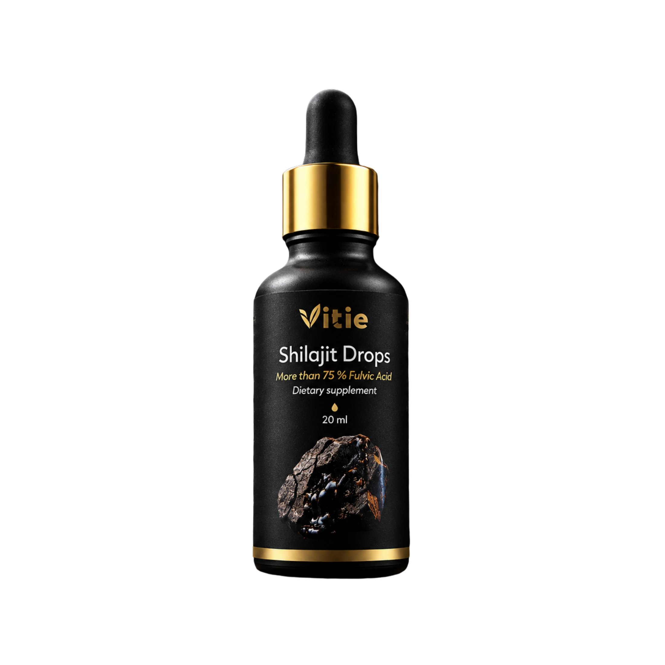 Shilajit Gold – 80 % kyseliny fulvovej, 20 g, Vitie